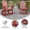 Merrick Lane Set of 2 Atlantic All-Weather Polyresin Adirondack Rocking Chair with Vertical Slats